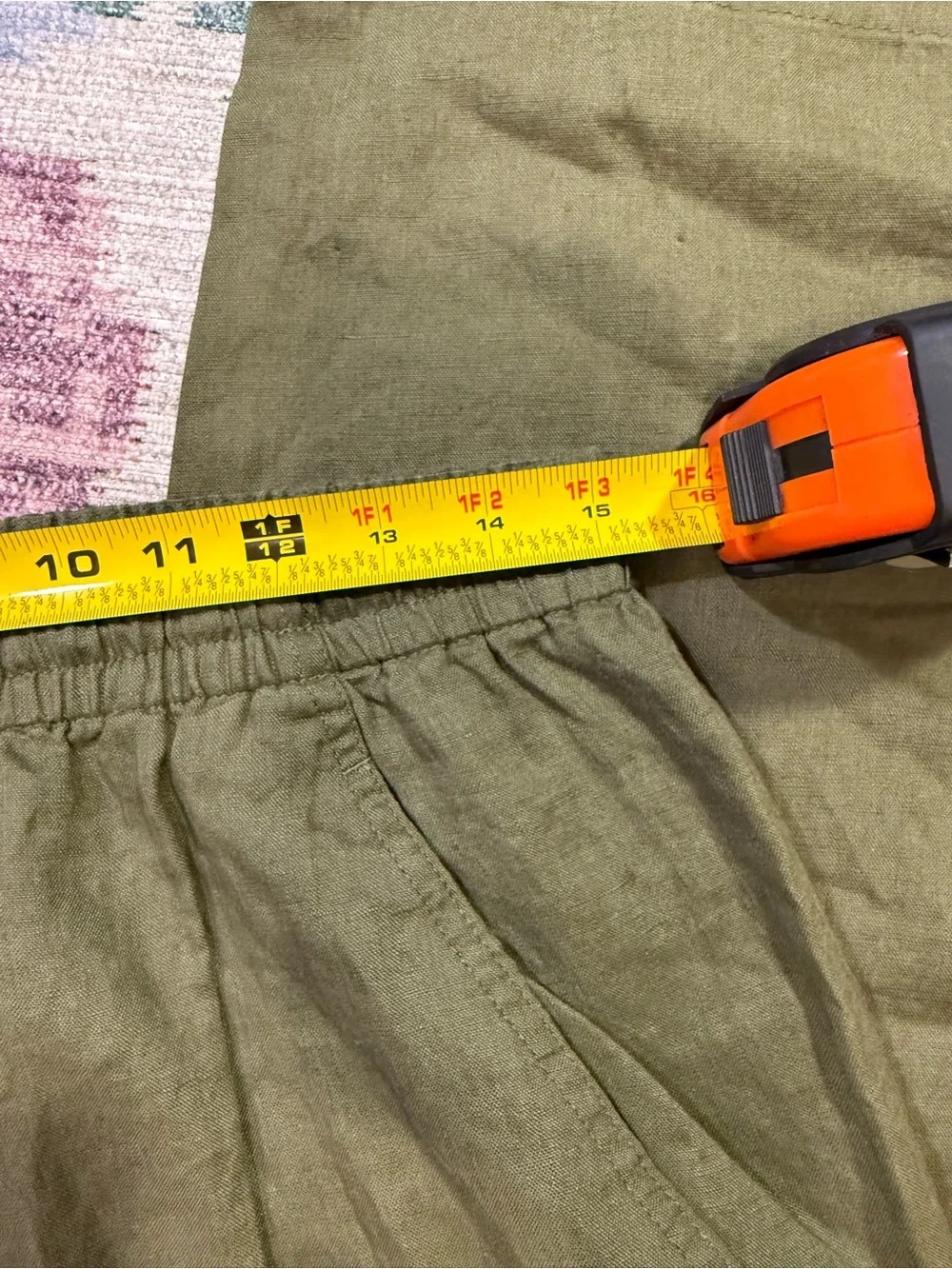The Getaway Straight Leg Pull-On Pant in Linen Banana Republic Olive Green Tall